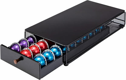 Rice rat Vertuo Capsule Holder Drawer for Nespresso with Handle (30 Pods)