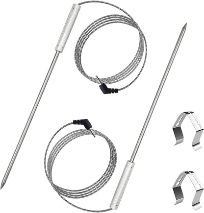 Upgraded Meat Probe Replacement for Thermopro Thermometers TP04, TP06, TP06S, TP07, TP-07S, TP08, TP-08S, TP09, TP09B, TP-10, TP16, TP17, TP20, TP20S, TP25, TP27, TP28, TP829, TP930, 2.5mm