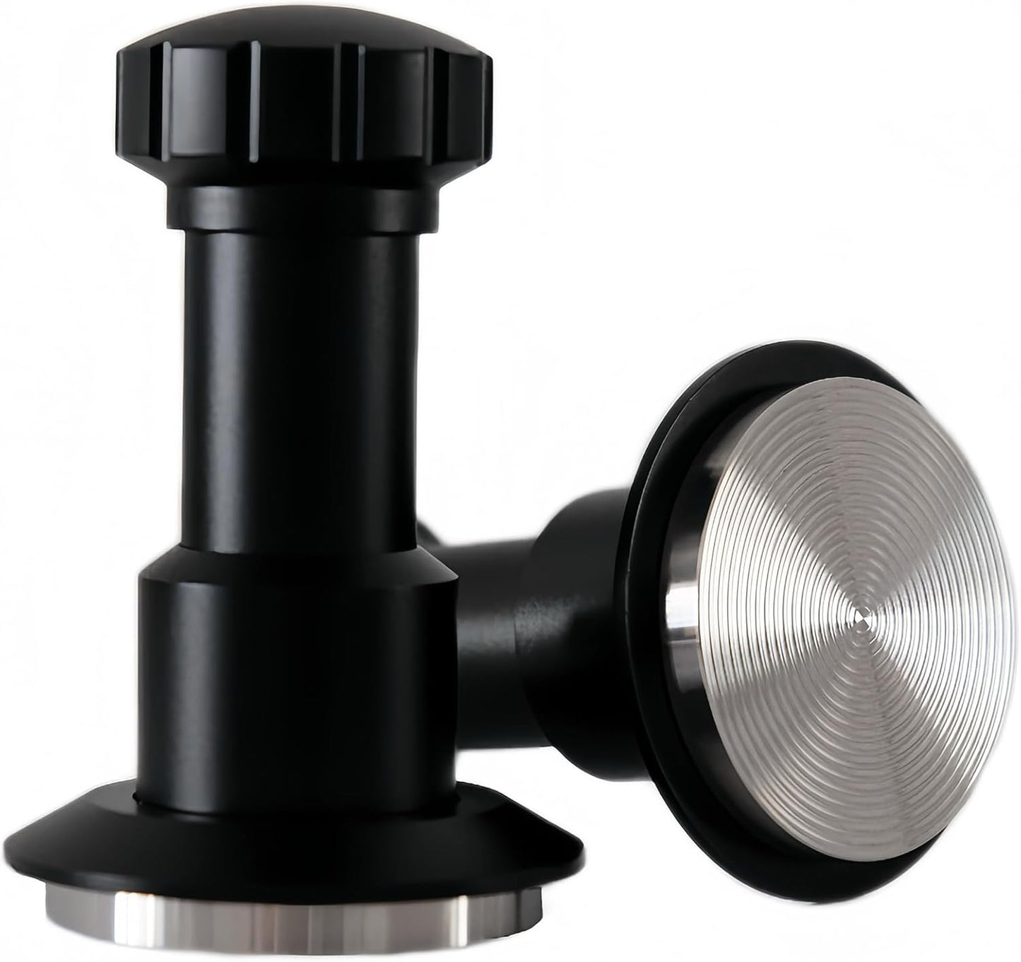Coffee Tamper 53mm, Spring Loaded Espresso Tamper with 25lb/30lb/35lb Calibrated Springs, Sound Feedback & Ripple Base for Even Extraction, Espresso Accessories