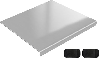 304 Stainless Steel Cutting Board with 2 Pack Non-Slip Mats, Yoposeo Heavy Duty Baking Cutting Chopping Boards for Kitchen, Meat, Fruits, Vegetables, Bread and Baking (23.6" X 15.7"/ 60 X 40cm)
