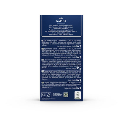 Caffe Borbone Aluminum Coffee Pods Compatible with Nespresso Original Machines, Mia Napoli, Medium Roast, Bold and Intense, Genuine Italian Coffee - 50 Count