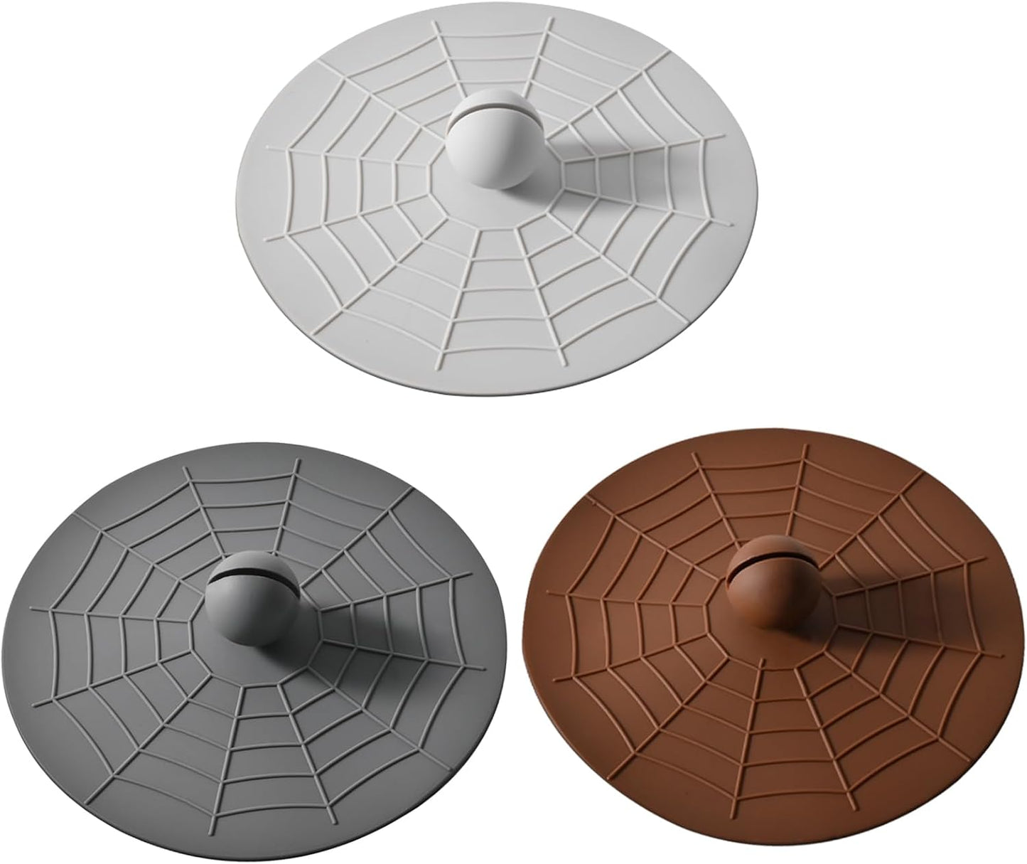 Silicone Cup Covers (Set of 3) ， Multicolored Silicone Lids for Mugs, Cups, Tea Pots,Flexible Mug Covers，Hot Cup Lids for Coffee & Tea