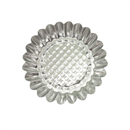 MYStar Set of 20, 3-3/4" Fluted Design Round Shape Non-stick Aluminum Tart Mold, Mini Pie Tin, Tartlet Pan