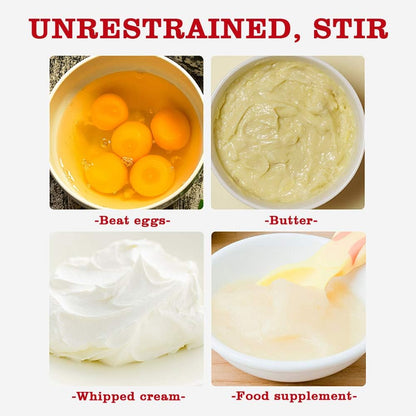 Stainless Steel Eggbeater,egg scrambler,hand mixer, Rotating Semi-Automatic Eggbeater, Allows you to stir Easily Without Feeling Tired, Used for Making Cream of Egg Beater