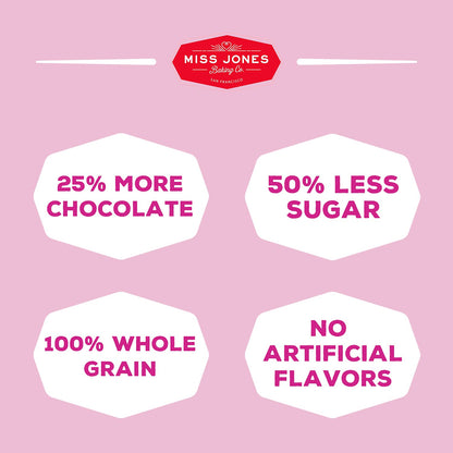 Miss Jones Baking Gluten-Free Chocolate Chip Cookie Mix - More Chocolate Chips, 50% Lower Sugar, Naturally Sweetened Desserts & Treats, 13 Ounce (Pack of 6)