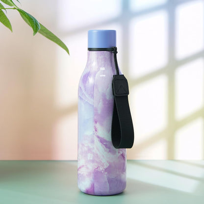 BJPKPK Insulated Water Bottles, 25 oz Stainless Steel Metal Water Bottle with Strap, BPA Free Leak Proof Thermos, Mugs, Flasks, Reusable Water Bottle for Sports & Travel, Dawn