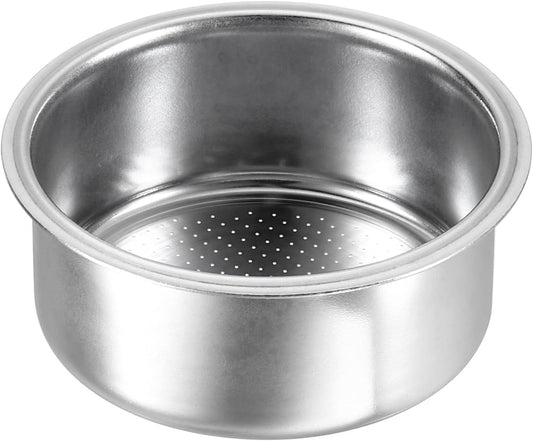 uxcell 1Pcs 51mm Coffee Filter Basket, 2-Cup Stainless Steel Reusable Espresso Coffee Machine Bowl Baskets Replacement
