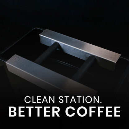 Rattleware Stainless Steel Knock Chute 15″×11″ – Heavy-Duty, Double-Sided Espresso Grounds Chute for Slim Jim Trash Can – Commercial Grade Barista Tools for High-Volume Coffee Stations