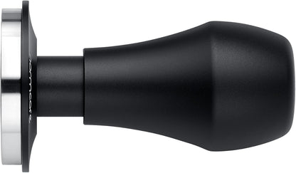 Normcore 45.5mm Coffee Tamper V4.1 with Click Sound Feedback, Spring Loaded Tamper with 304 Stainless Steel Flat Base Fits Flair Pro and Pro 2, Anodized Aluminum Handle with Silicone Stand, Black