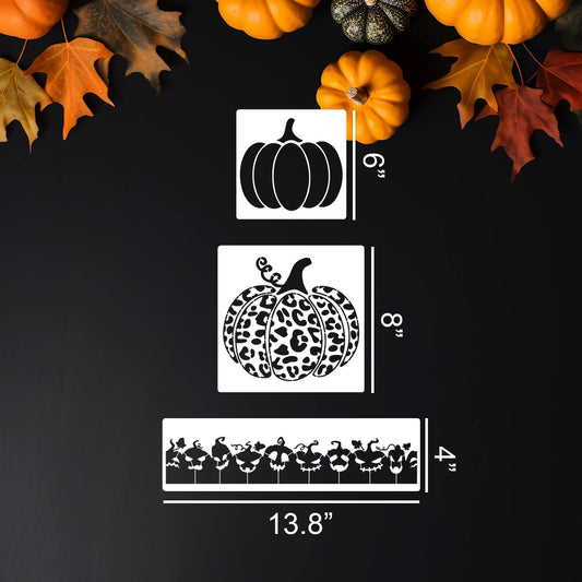 Halloween Stencils Pumpkin Face Stencils Pumpkin Stencil for Painting on Wood Door Mats Fabrics Crafts Decor