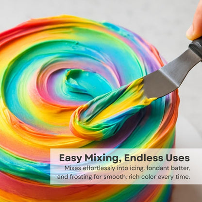 Chefmaster Ivory Liqua-Gel® Food Coloring | Vibrant Color | Professional-Grade Dye for Icing, Frosting, Fondant | Baking & Decorating | Fade-Resistant | Easy-to-Use | Made in USA | 2.3 oz