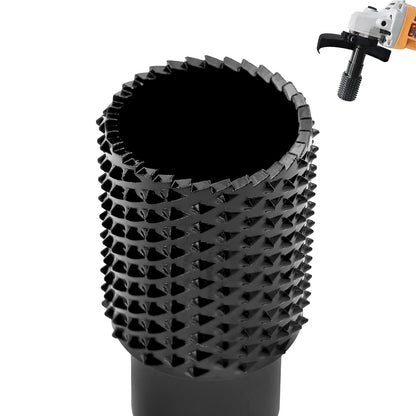 3pcs DIY Wood Carving and Deburring Tools Sphere Rotary Burrs with 5/8"-11 Thread for 4 1/2 and 5" Angle Grinder, Safe Carbon Steel Electric Grinder Bits Accessories for Wood Grinding Reaming Grooving