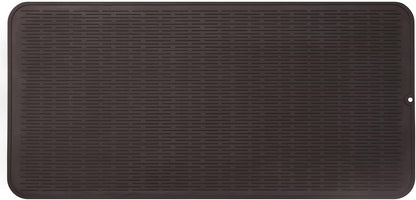 Silicone Dish Drying Mat for Multiple Usage,Easy clean,Eco-friendly,Heat-resistant Silicone Mat for Kitchen Counter or Sink,Refrigerator or Drawer Liner Coffee 5XL 36inches x 18inches