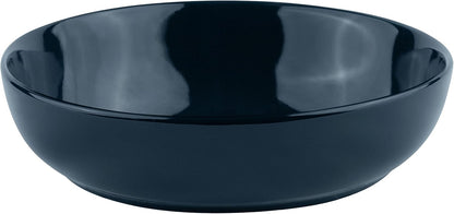 KooK Pasta Bowl, Salad Bowls, Soup, Serving Bowls, Ceramic, Large Capacity, Microwave & Dishwasher Safe, Set of 4, 40 Oz,(Navy Blue)