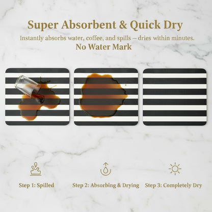 Dish Drying Mat Super Absorbent – 16" x 18" Coffee Mat for Countertops – Non-Slip Drying Mat for Kitchen Counter – Easy to Clean Water Absorbent Mat – Large Dish Drying Mats (Zebra)
