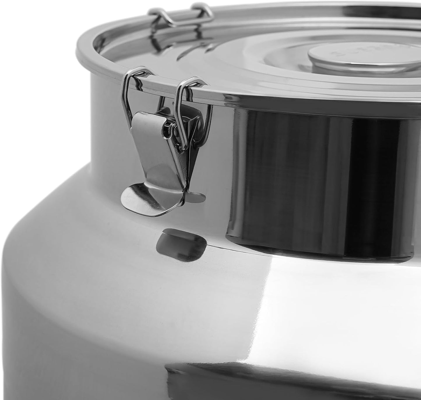 11.81in Thickened Stainless Steel Milk Can Large Liquid Container Storage,Stainless Steel Milk Bucket With Sealing Lid and Carry Handle,for Wine, Oil Storage Transport (76L/20Gal)