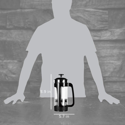 ESPRO - P3 French Press Coffee Maker – Patented Double Microfilter for Sludge and Grit Free Coffee, Black, 18 oz