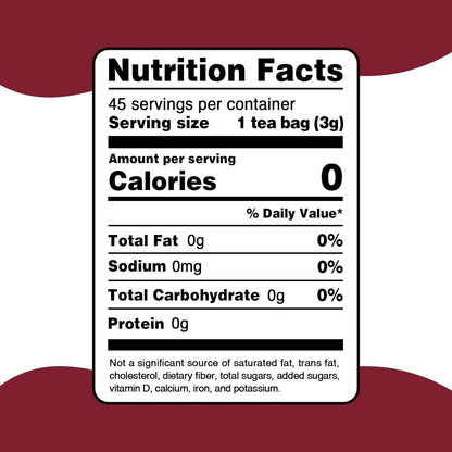 Fullchea - Cranberry Apple Tea, 45 Teabags - Cranberry Tea with Apple, Hibiscus, Rose & Licorice – Naturally Sweet & Tart - Non-GMO - Caffeine-Free - Wellness Support