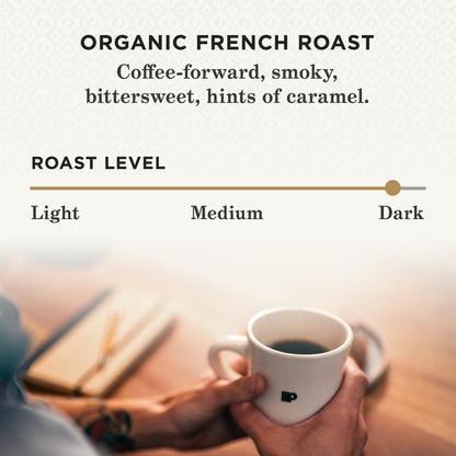 Peet's Coffee, Dark Roast Single Serve Coffee Pods - French Roast 88 Count (4 Boxes of 22 Pods)