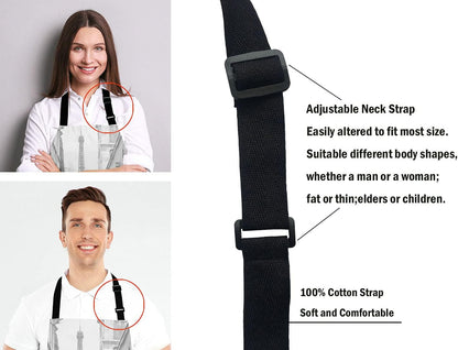 Paris France Apron, Red Umbrella in Rain Eiffel Tower Unisex Kitchen Bib with Adjustable Neck for Cooking Gardening,Adult Size