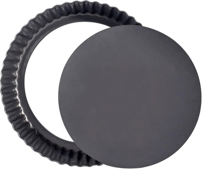 9 Inch Fluted Tart Pan Fruit Pie Pans With Removable Base Nonstick Coating Tarts Molds for Baking Supply For Pizza Tartlet Cake Quiche