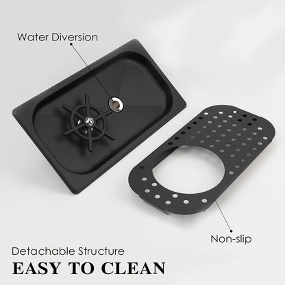 Pitcher Washer, Espresso Washer, Drainage and Drip Tray Stainless Steel Bar Glass Washer is The Sink, and The Cup Spray Washer is The Home Kitchen Hotel Cafe Restaurant (Silvery)