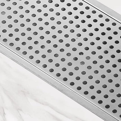 BRONCHO 24" x 8" High-Pressure Automatic Cup Washer | 304 Stainless Steel Sink Rinser with Integrated Drip Tray | for Commercial & Home Use