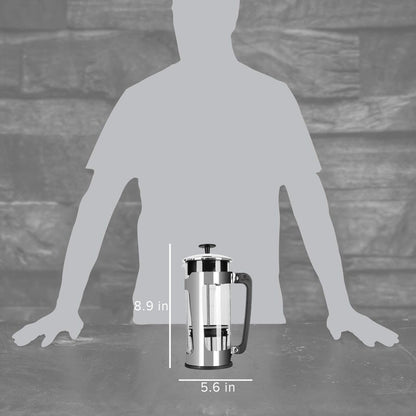 ESPRO - P5 French Press Coffee Maker – Patented Double Microfilter for Sludge and Grit Free Coffee – Made in Taiwan, Black, 18 oz