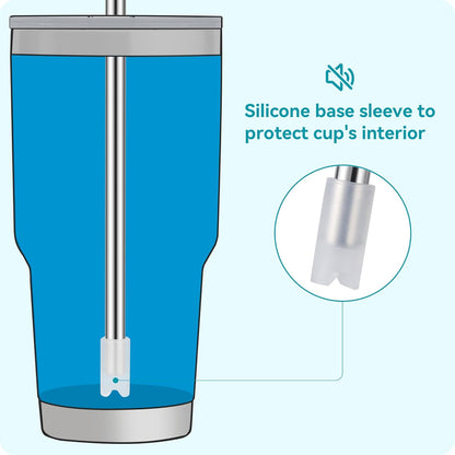 30oz Metal Straws for Stanley 30oz Cup, 4 PCS Stainless Steel Reusable Drinking Straw for YETI, STANLEY, US Acrylio, BJPKPK, Simple Modern and so on