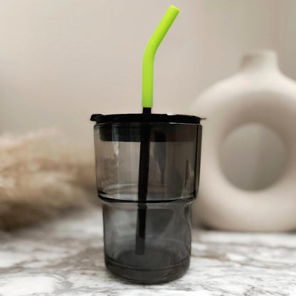 6Pcs Metal Straw Silicone Tips 5/16 IN Wide(8mm Outer Diameter) Food Grade Rubber Straw Covers Green Flex Elbow Replacement Tip for Stainless Steel Metal Straws