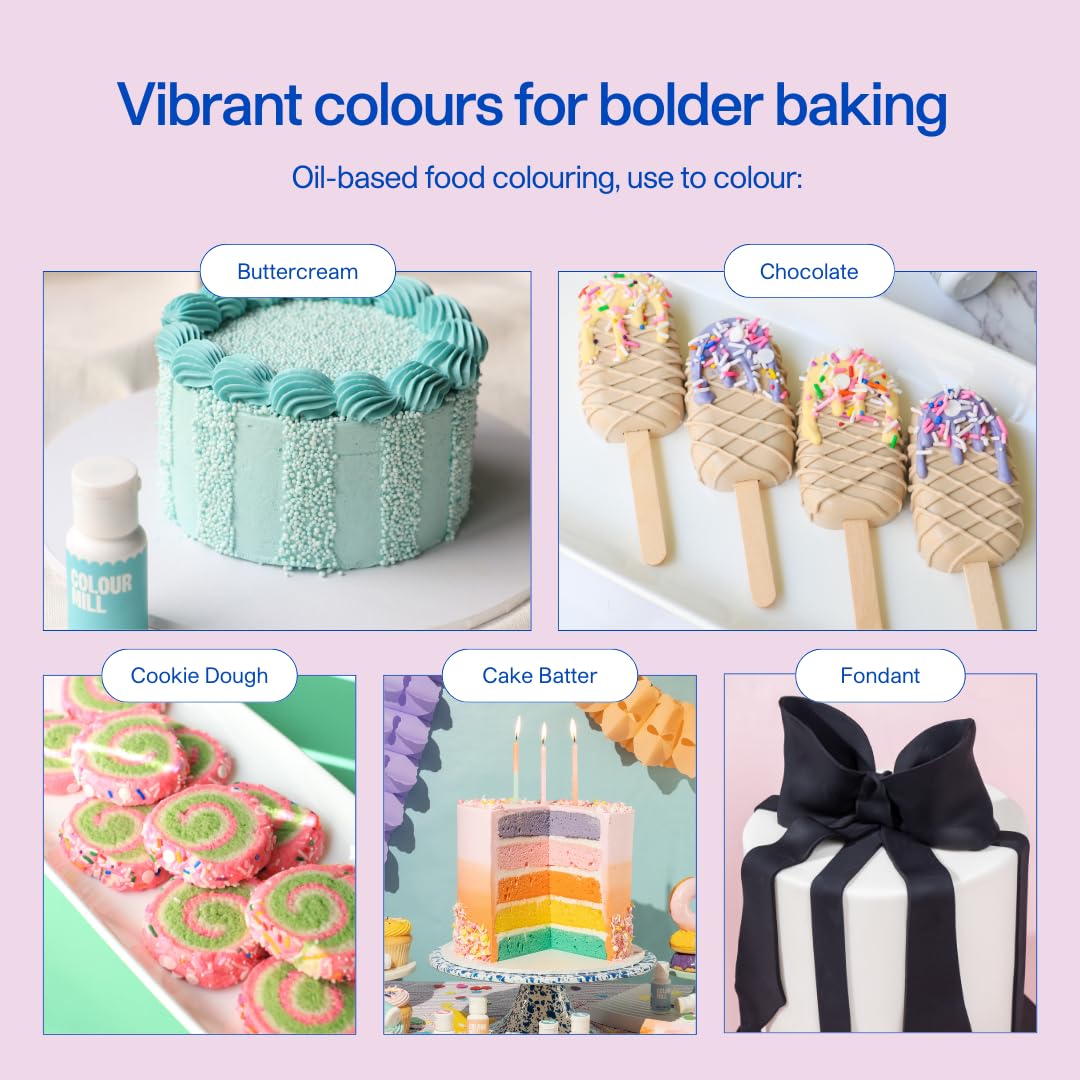 Colour Mill Oil-Based Food Coloring, 20 Milliliters Tiffany