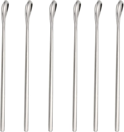 Stainless Steel Coffee Stirrers Spoons 6 Pieces Ice Tea Long Spoons Drink Stir Sticks Spoon for Bar Coffee Cocktail…