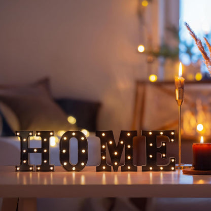 Foaky Black LED Letter Lights for Room Decor - Bedroom Wall Decor, Alphabet Lights for Home, Wedding, Party - Battery Operated （Z）