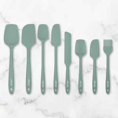 Elihome Mini Silicone Basting Pastry Brush, Cooking Brush for Oil Sauce Butter Marinades, Food Brushes for BBQ Grill Kitchen Baking, Baster Brushes Baste Pastries Cakes Meat Desserts, Food Grade, Sage