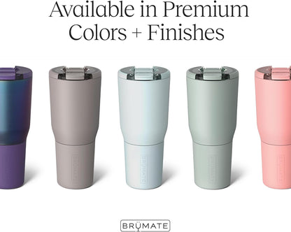 BrüMate Nav 35oz 100% Leak Proof Insulated Travel Tumbler with Magnetic BevLock™ Lid - Double Wall Cup-Holder Friendly Stainless Steel Mug (Lavender)