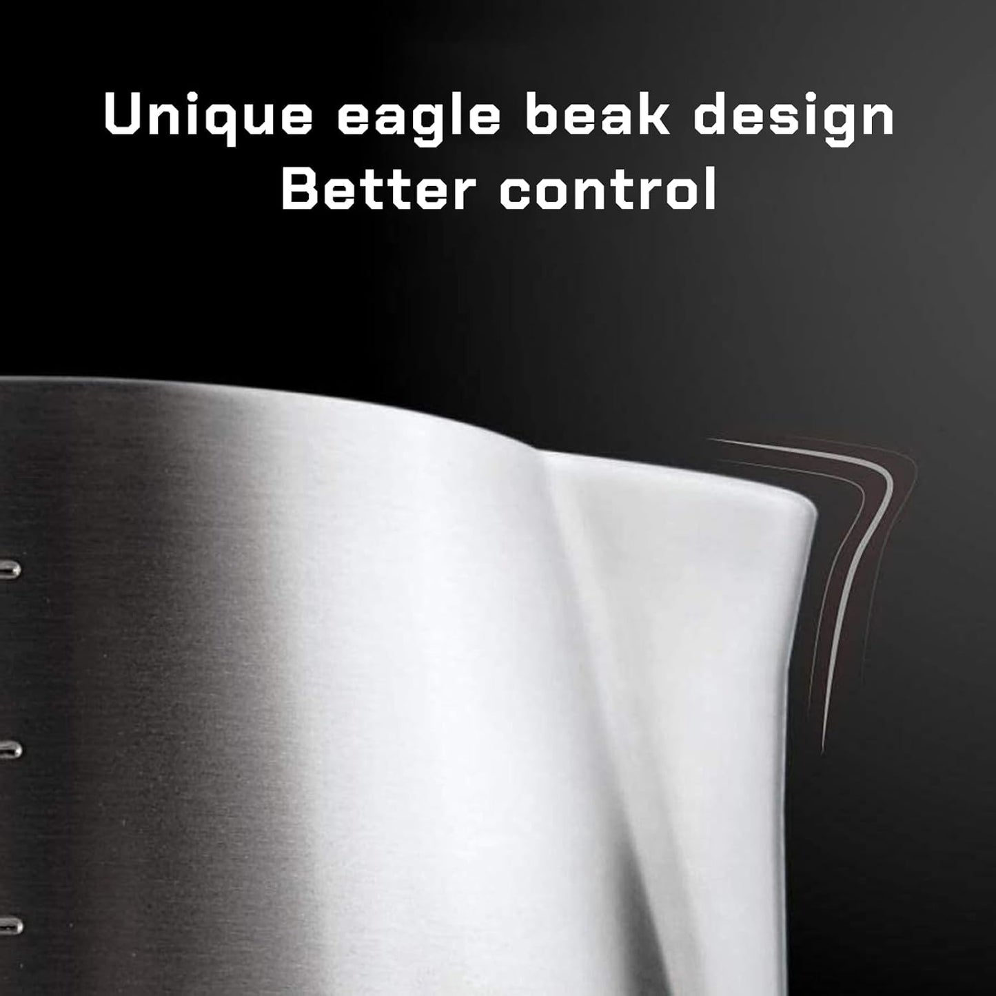 Milk Frothing Pitcher Steaming Pitchers Stainless Steel Milk/Coffee/Latte/Cappuccino Steam Pitchers Milk Jug Cup (600ml/20oz Single)