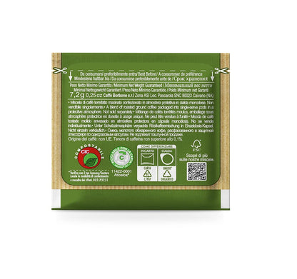 Caffè Borbone Espresso Paper Pods, Green Blend, Decaffeinated, Medium Roast ESE Pods, Authentic Italian Espresso - 50 Count