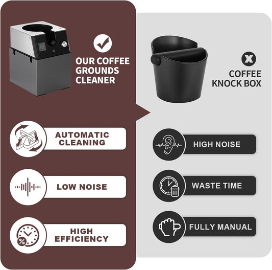 NUETRAL NS300 Pro Electric Portafilter Cleaner-Automatic Coffee Grounds Cleaning Machine-Knock box for Espresso coffee-Espresso Puck Sucker-Innovative Espresso Machine Accessories