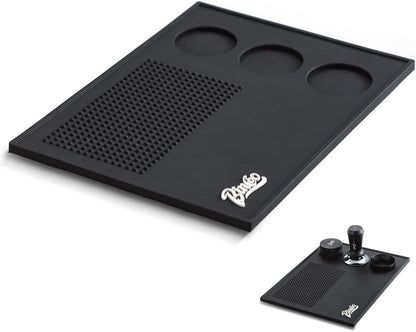 Espresso Tamping Mat - Thick Silicone Tamper Mat Coffee Bar Mat, Non-slip Coffee Tamper Holder Pad for Baristas Home