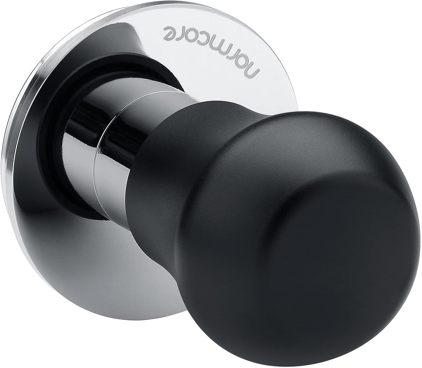 Normcore 51mm Coffee Tamper V4.1 Mini, Spring-Loaded with Click Feedback, Self-Leveling Stainless Steel Flat Baffle, Compatible with 51mm Espresso Machines Portafilter, Black