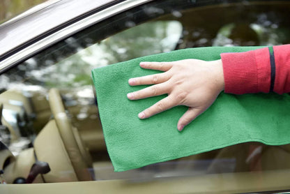 Avalon Towels Microfiber Absorbent Bar Towels, Rags for House Cleaning, Lint Free, Reusable and Washable (Green Value Pack of 48)