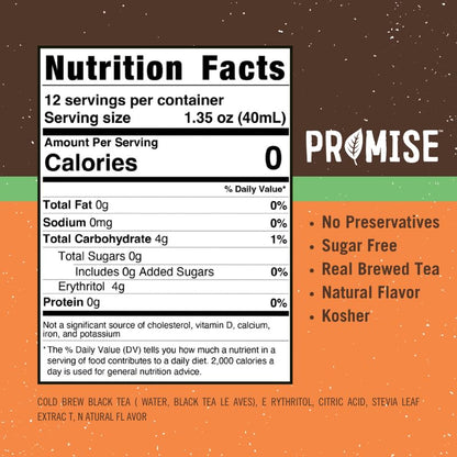 Promise Tea by Java House - Cold-Brewed Tea Concentrate Pods - Ethically Sourced - Mango Black Lightly Sweet Tea - Pack of 12