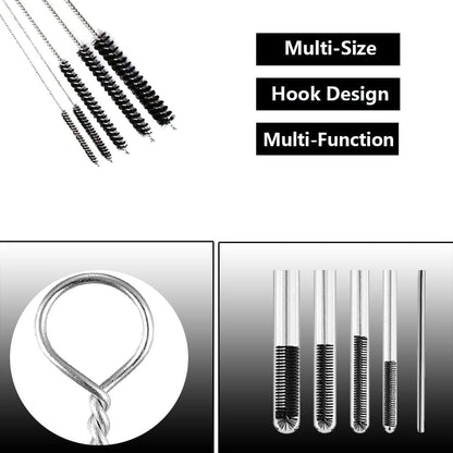 Crevice & Tube Brush Set:13-Pack Flexible Nylon Brushes for Kitchen Sink, Bathroom Tile, Car Detailing,Fridge, Lab - Women's Cleaning Kit