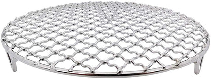 Versatile Round 304 Stainless Steel Cooling Rack Baking,Heat Resistant Rust Proof Sturdy Durable Dia 7.5"