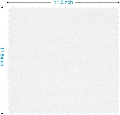 Orighty Microfiber Cleaning Cloth, 24 Pack Highly Absorbent Cleaning Supplies, Reusable Clean Rags for House, Microfiber Cloth for Kitchen, Window, Car Care, 11.5x11.5 inch White