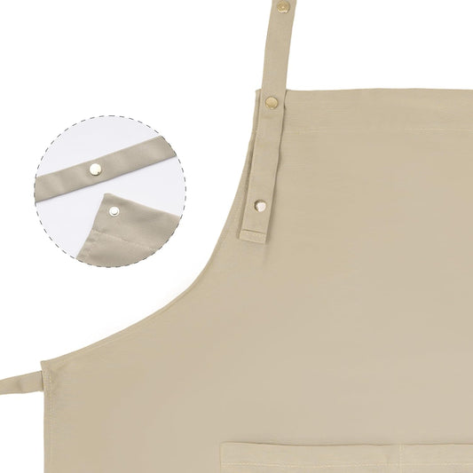 Tosewever Art Aprons for Women Painting Pottery Baking, Mens Buckle Straps Kitchen Apron with Pockets for Chef Cooking