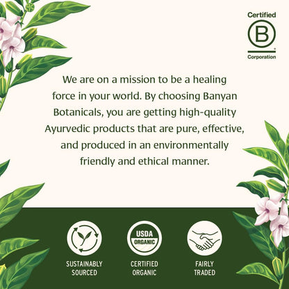 Banyan Botanicals Masala Chai – Organic Tea with Assam Black Tea, L-Theanine & Adaptogenic Herbs – Vegan, Loose Leaf, Fair Trade – 3 oz, 42 Servings