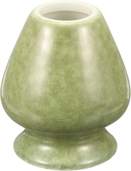 HARFINGTON Ceramic Chasen Stand 70mm Matcha Whisk Holder Teas Set Whisks Stand Traditional Matcha Tea Chasen Holder Tea Set Accessories for Tea Tasting, Matcha Green