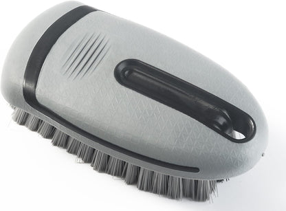 Carpet and Interior Cleaning Brushes, car Cleaning Brushes, Carpet Washing Brushes, Hard Bristle Detail Brushes, car and Home Interior Leather Brushes (Grey)