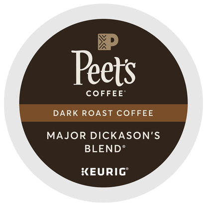 Peet's Coffee Major Dickason Blend Single Cup Coffee for Keurig K-Cup Brewers 40 count